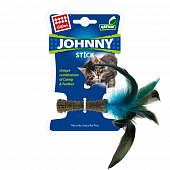 Игрушка GiGwi JOHNNY STICK Прессованная кошачая мята с пером, 8см для Кошек
