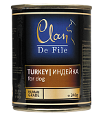 конс. Clan De File 340г с Индейкой для Собак