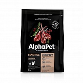 AlphaPet 400г для Кошек с чувствительным пищеварением с Ягненком