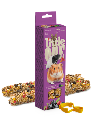 Палочки Little One для Хомяков, Крыс, Мышей и Песчанок с Ягодами (60г)х2шт