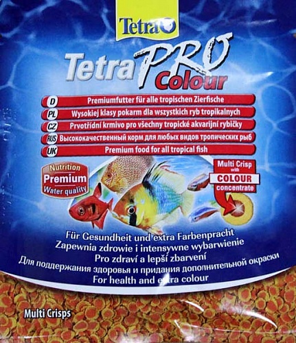 Tetra Min Pro Color Multi чипсы 55г/250мл для усиления окраса рыб 