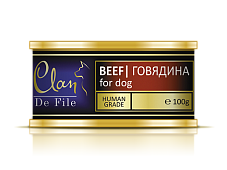 конс. Clan De File 100г с Говядиной для Собак