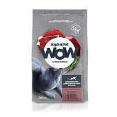 AlphaPet 750г для домашних Кошек с Говядиной и печенью WOW Superpremium