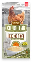 Лакомство Холистик для Кошек Пюре из Курицы с Икрой летучей рыбы 10г