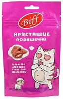 Лакомство Biff Хрустящие Подушечки с Паштетом из Баранины для Кошек 60г