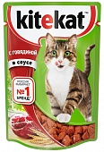 Kitekat пауч Говядина в Соусе 85г