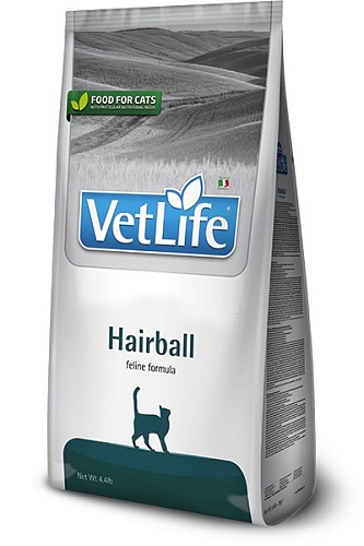 Farmina Vet Life Cat Hairball для выведения шерстяных комочков  400г